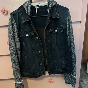 Free People denim hoodie, sz Large